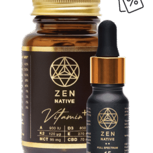 Täisspektri CBD õli 15% + CBD Vitamin+ kapslid 30tk - Zen Native